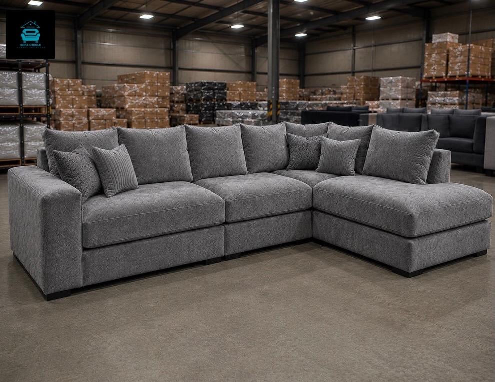 Alan L-Shape Right Hand Chaise Sofa