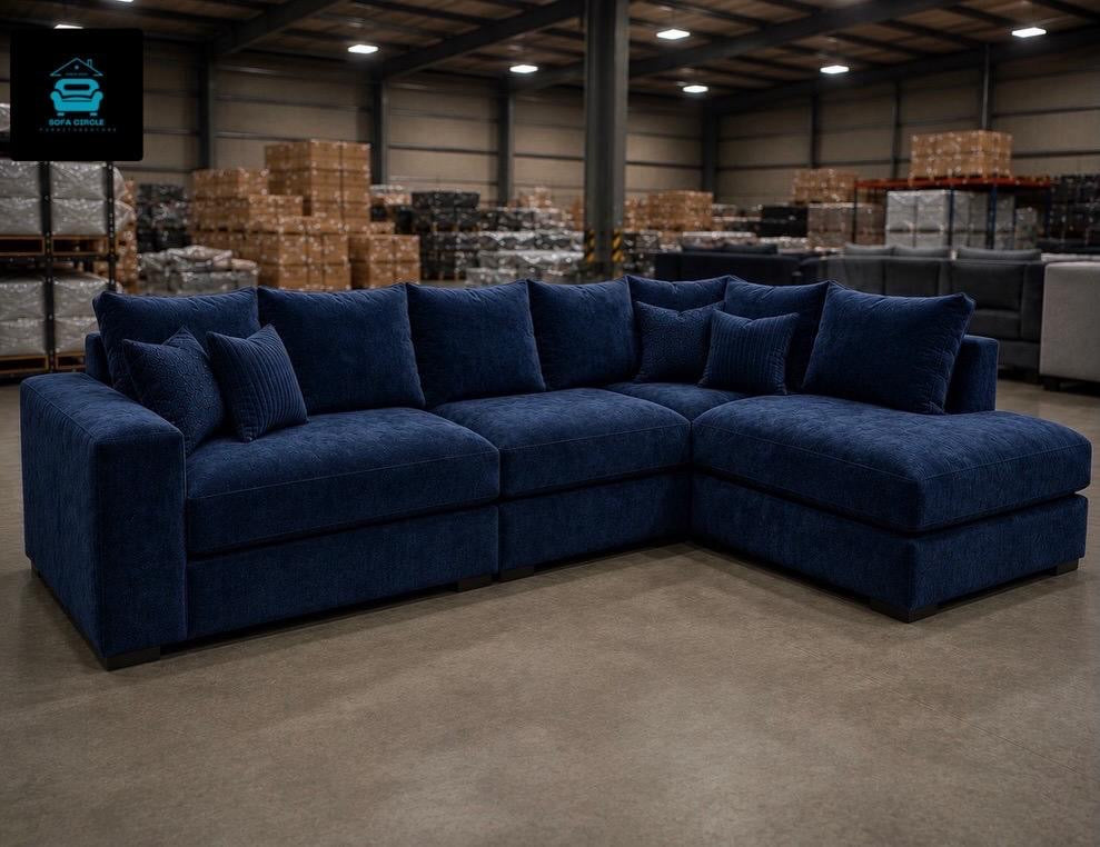 Alan L-Shape Right Hand Chaise Sofa