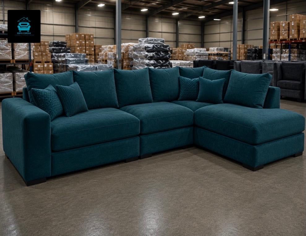 Alan L-Shape Right Hand Chaise Sofa