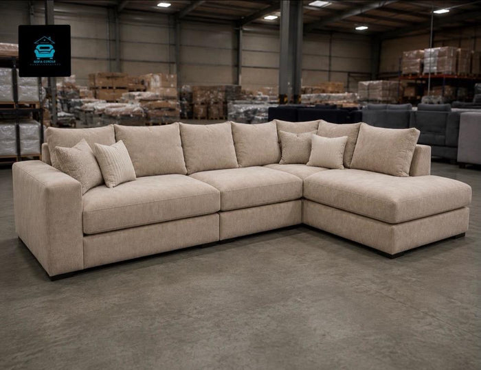 Alan L-Shape Right Hand Chaise Sofa