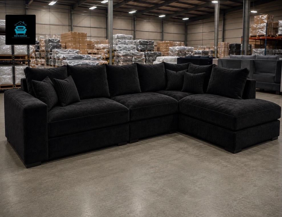 Alan L-Shape Right Hand Chaise Sofa