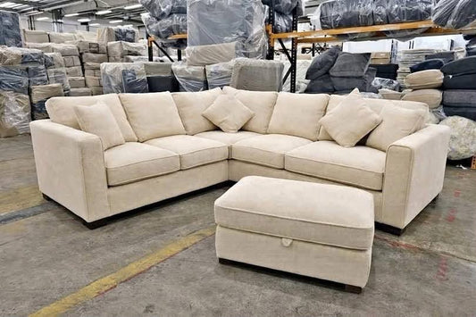 Alan Corner Sofa + Storage Footstool