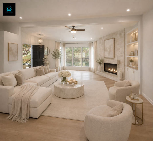 Alan L-Shape Sofa with 2 Matching Cuddle Chairs