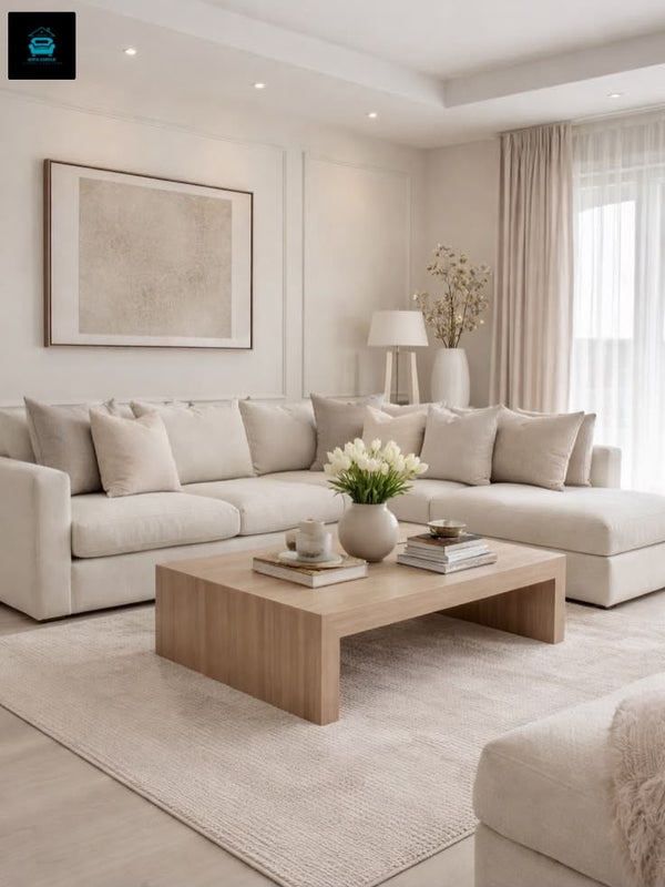 Alan L-Shape Sofa with 2 Matching Cuddle Chairs