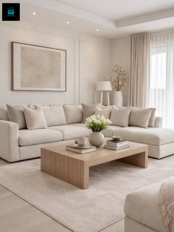 Alan L-Shape Sofa with 2 Matching Cuddle Chairs