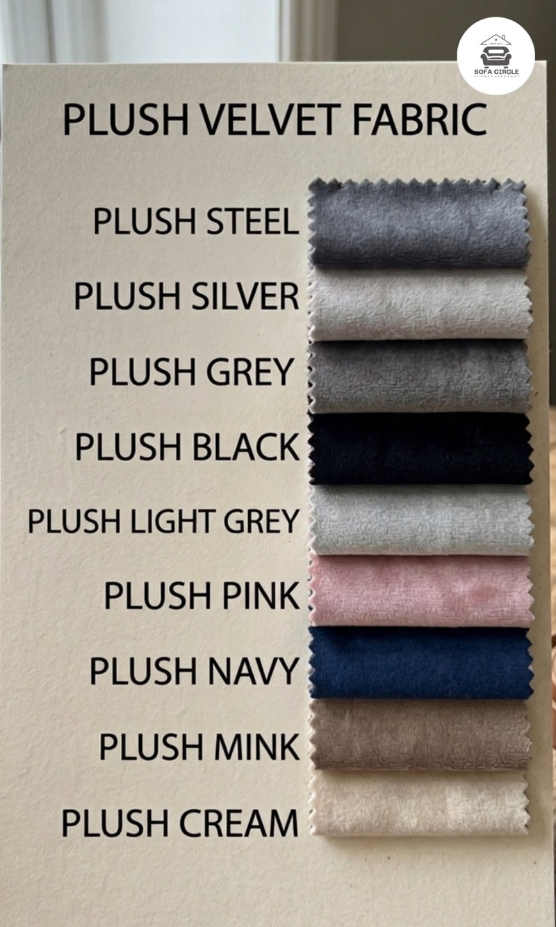 Plush Velvet fabric colour card